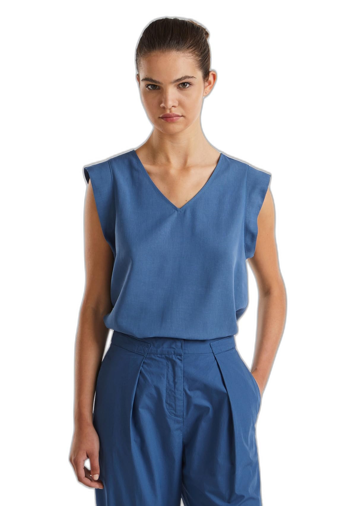 United Colors of Benetton Damenbluse blau