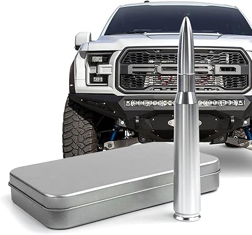 Antena compatible con Dodge RAM y Ford F150 F250 F350 Super Duty 1990 2022 - Bobina conductiva interna Diseñada para una recepción optimizada de