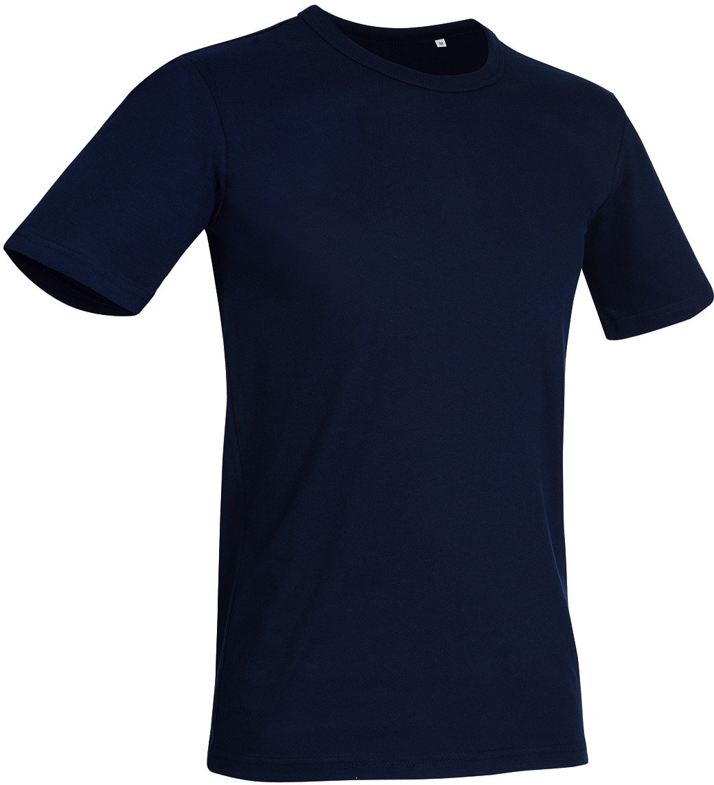 Stedman Apparel Men's Morgan Crew Neck/ST9020 Premium Slim Fit Classic Short Sleeve T-Shirt, Marina Blue, Large