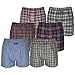 Price comparison product image 6 Pairs Mens Boxer Shorts Woven Cotton Rich Underwear Sizes S to 2XL (Medium)
