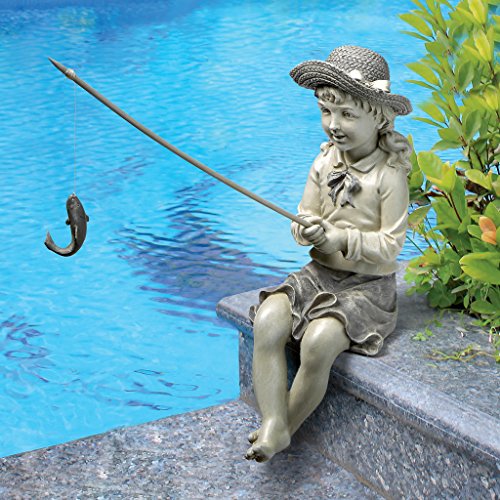 image for Design Toscano EU9305 Nellie’s Big Catch Fisherwoman Handcast Polyre