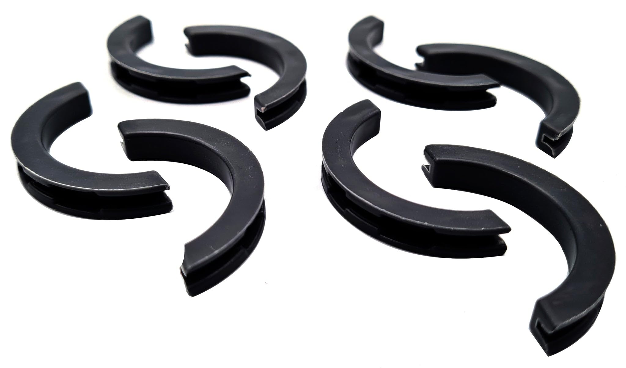 B & Z Black Plastic Caps Radiator Brackets Slot Inserts Anti Vibration Fitting For Designer Vertical Or Horizontal Radiator Brackets (, 8 Pcs)