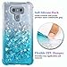 Ruky Case Compatible with LG G6, Gradient Quicksand Series Glitter Bling Sparkly Flowing Liquid Floating Soft TPU Bumper Reinforced Corners Women Girls Cute Case Compatible with LG G6, Gradient Teal