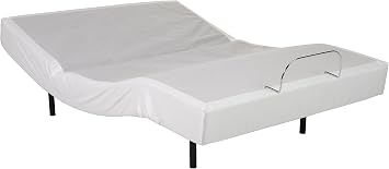 Continental Sleep Adjustable Bed with Head and Foot Lift, Twin X-Large, Off-White