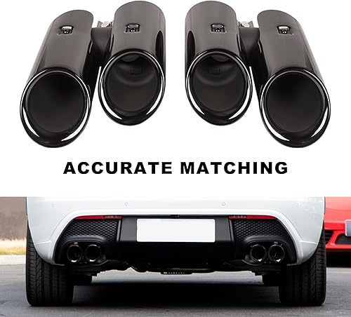 Miniatura 2 de TOPAZ Silenciador de garganta para tubo de escape para Porsche Macan 2.0T 2019, 2020, 2021, 2022, 2023, 2024, 2025