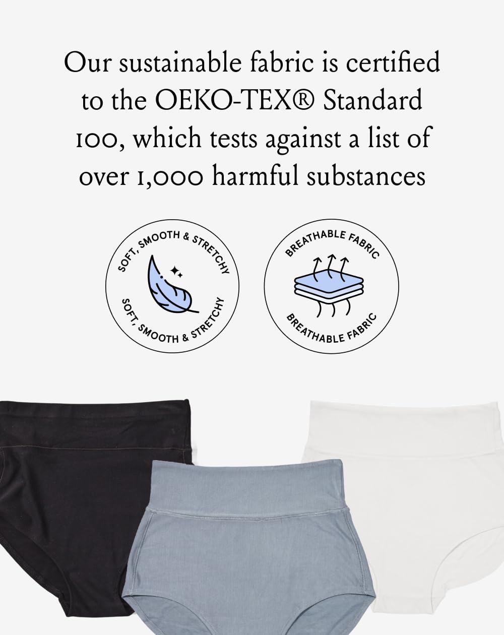 Bodily Panty integral, cintura alta para embarazo, recuperación posparto y sección C de TheBump's Best Postpartum Underwear., Negro/Tiza/Pizarra, S