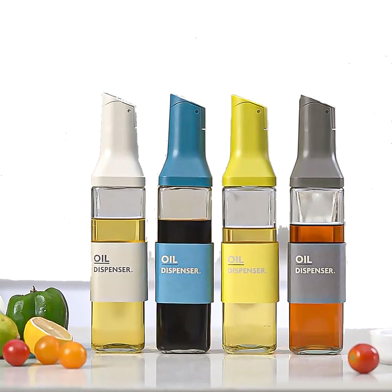 Amazon｜オイルボトル 4本セット 醤油差し 液だれしない オイル容器 