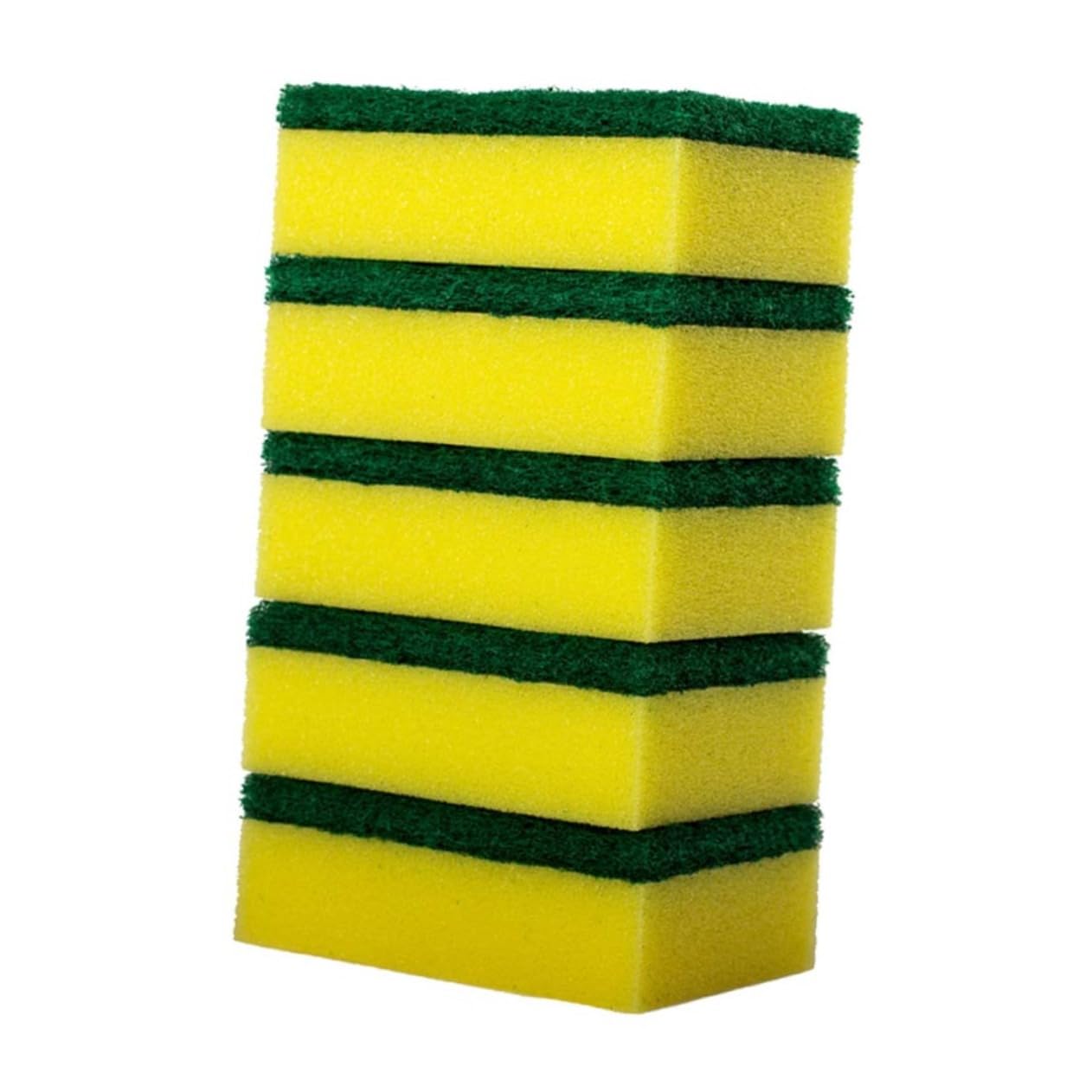 Gatuida 84piezas Esponjas De Limpieza De Cocina Esponjas Antideslizantes para Fregar Platos Material Duradero para Lavaplatos y Tareas De Cocina Amarillo y Verde