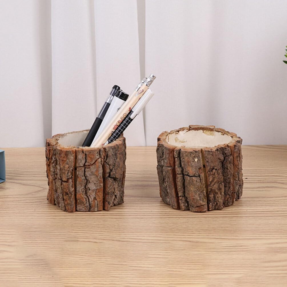 jojofuny 3pezzi Portapenne in Legno Contenitore Per Penne Da Scrivania Organizer Per Cancelleria Portapenne Da Tavolo Per Organizzare Strumenti Per Trucco Tè