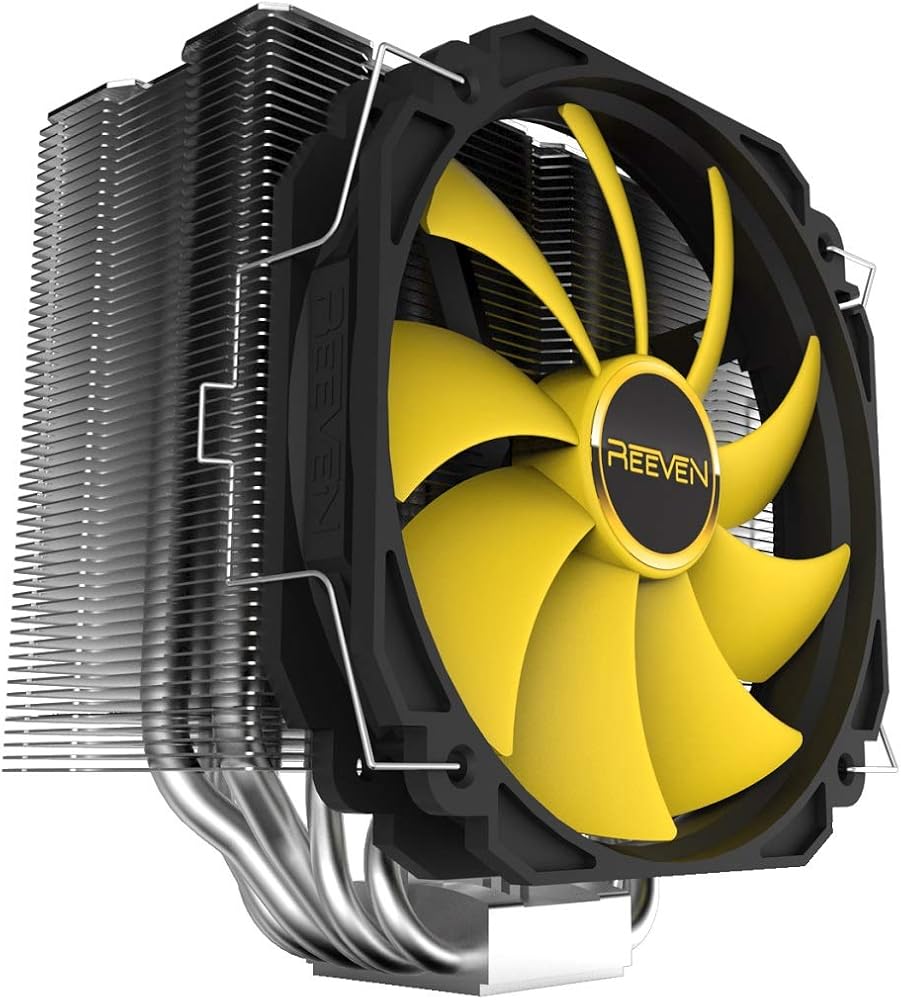 Reeven Ouranos 140mm Air CPU Cooler, Intel LGA1151, AMD AM4/Ryzen, Tower Heatsink with 6 Heatpipes thumbnail 2