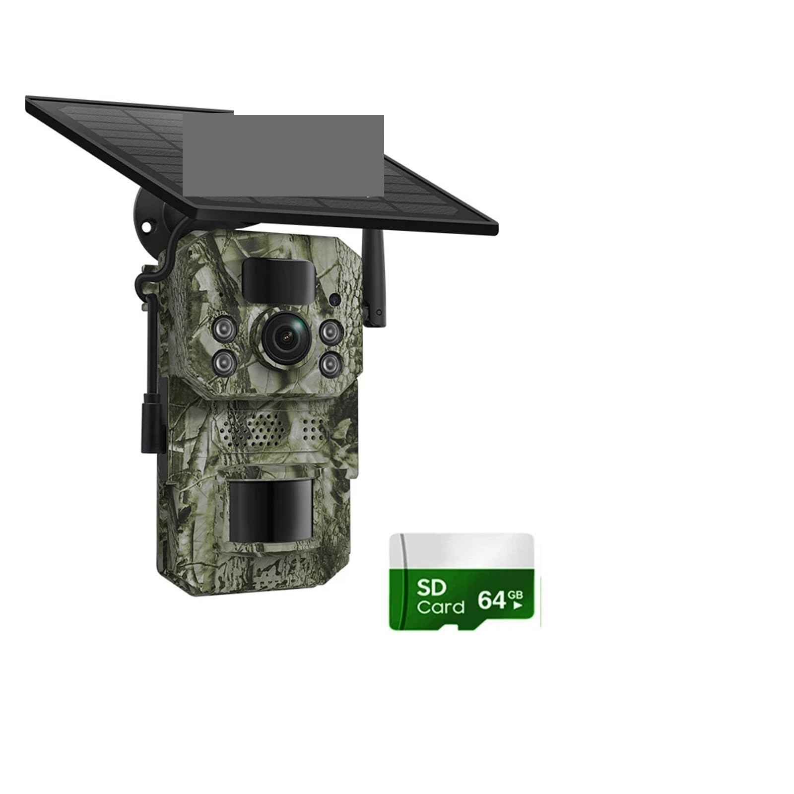 Oshpmbdlyfj Gps 4Mp 64Gb 2K 5Mp Pir Motion Activated Trigger Time Night Vision Ip66 Hunting Trail Wildlife Battery Solar Camera Forest(Gps 4Mp 64Gb)