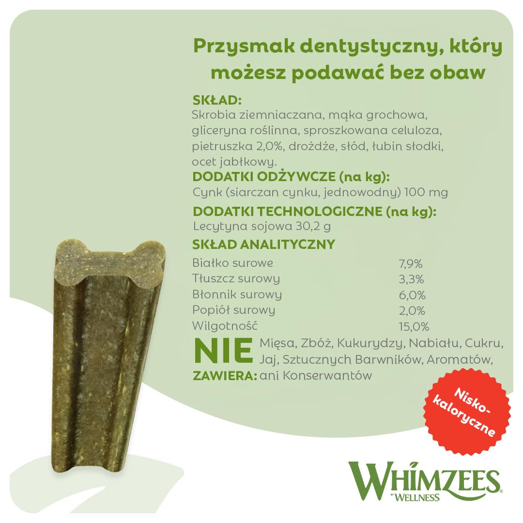 WHIMZEES Soft Stix XS, 56 Sztuk – Rozmiar XS, Gryzaki Dentystyczne dla Bardzo Małych Psów, Naturalne, Bezzbożowe, Bez Dodatku Cukru