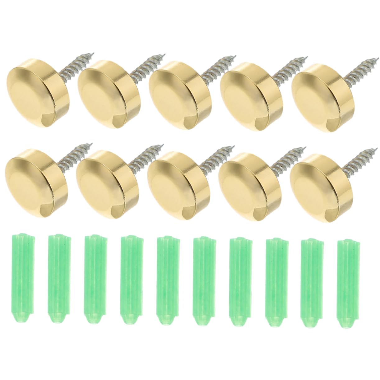 LIFKOME 10pcs Decorative Mirror Screws Covers for Sign Advertising and Construction Stylish Fasteners for Panels and Wall Mounts Various Settings