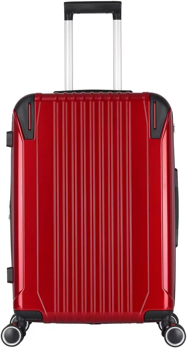 スーツケース(赤) Amazon | idadi 【M602】拡張マチ付きキャリーケース スーツケース
