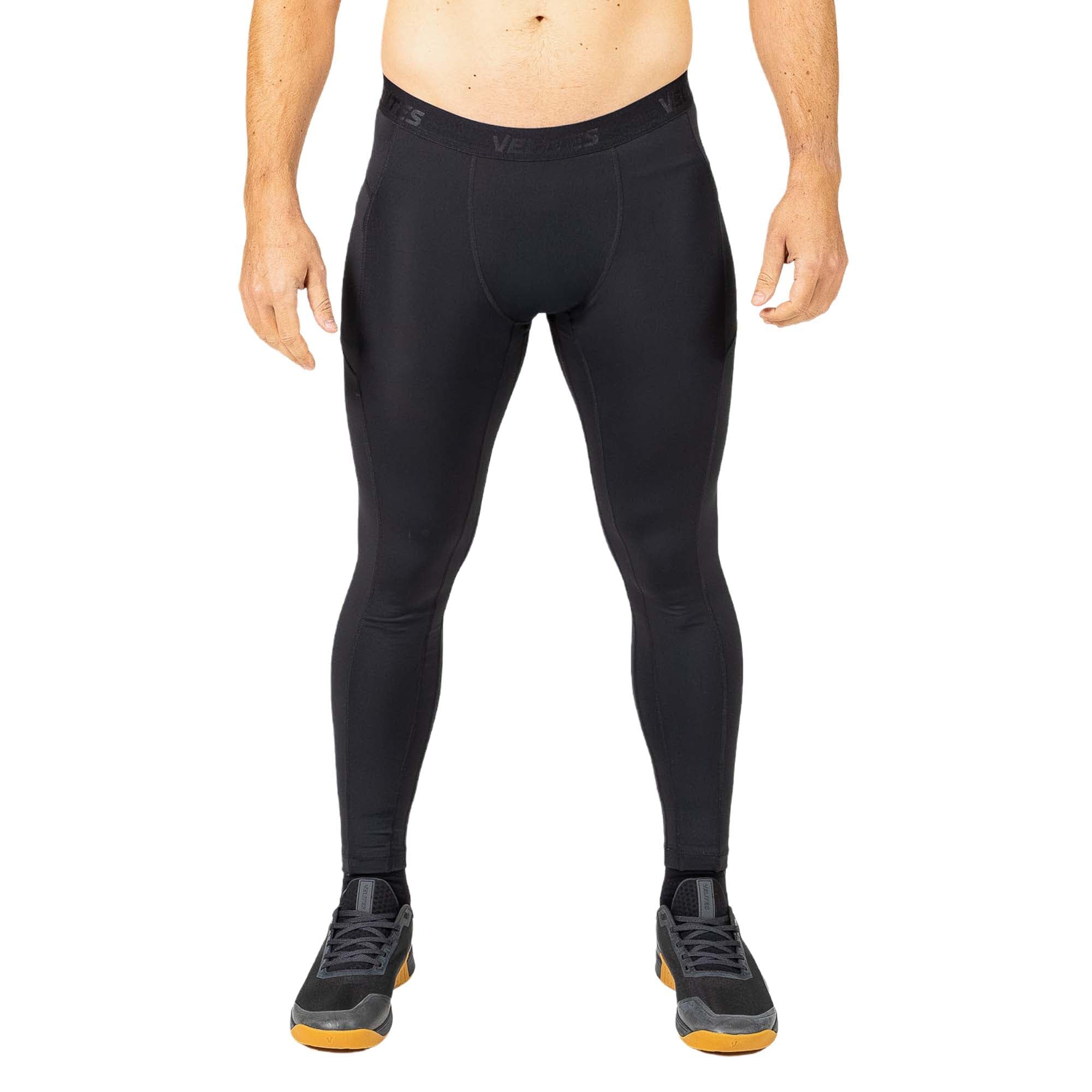 Velites - Męskie legginsy sportowe Holo Oficjalne gry Crossfit Games - Wysoka kompresja projekt techniczny