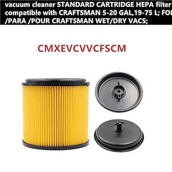 2 PACK Amigriki standard cartridge vacuum HEPA filter