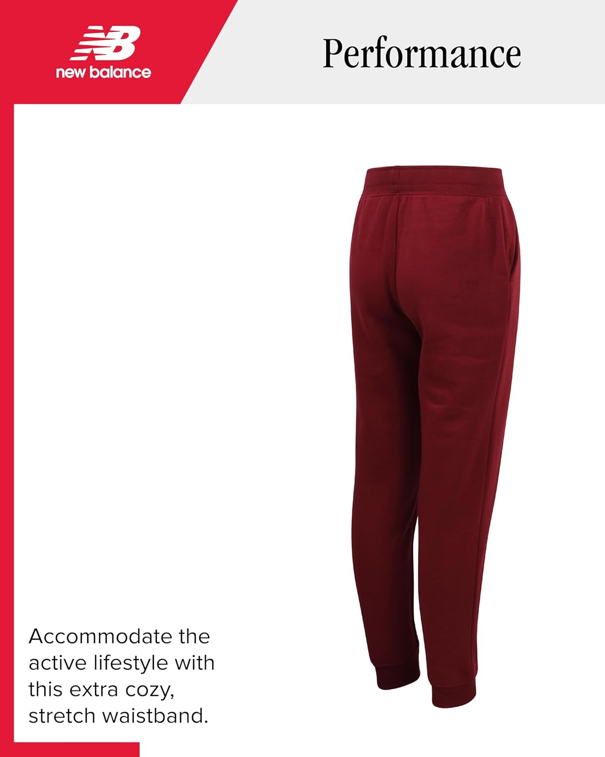 New Balance Boys Sweatpants - Active Performance Fleece Boys Joggers with Drawstring Waist - Athletic Pants for Kids (8-20) - Image 6