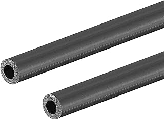 uxcell Carbon Fiber Round Tube 4mm x 2mm x 420mm Carbon Fiber Wing Pultrusion Tubing for RC Airplane Quadcopter 2Pcs