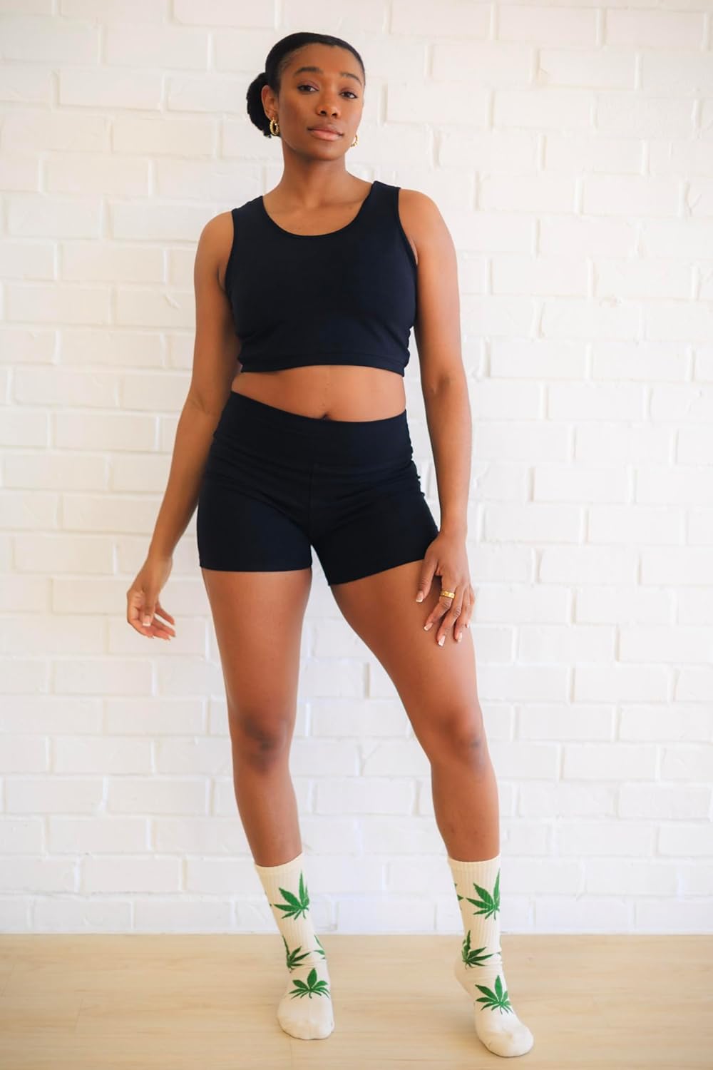 Asatre Women's Hemp Yoga Shorts, Hemp Shorts, Eco-Friendly Hemp Shorts