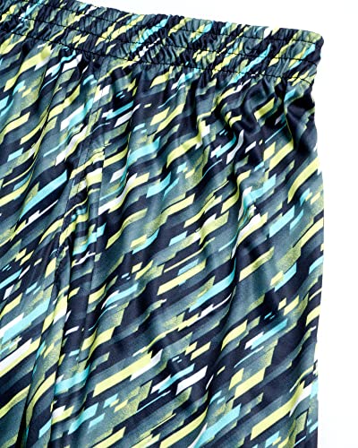 Reebok Boys’ Active Shorts – 2 Pack Athletic Performance Dry Fit Gym Basketball Shorts (S-Xl), Size Medium, Light Grey/Dark Black #TOP2