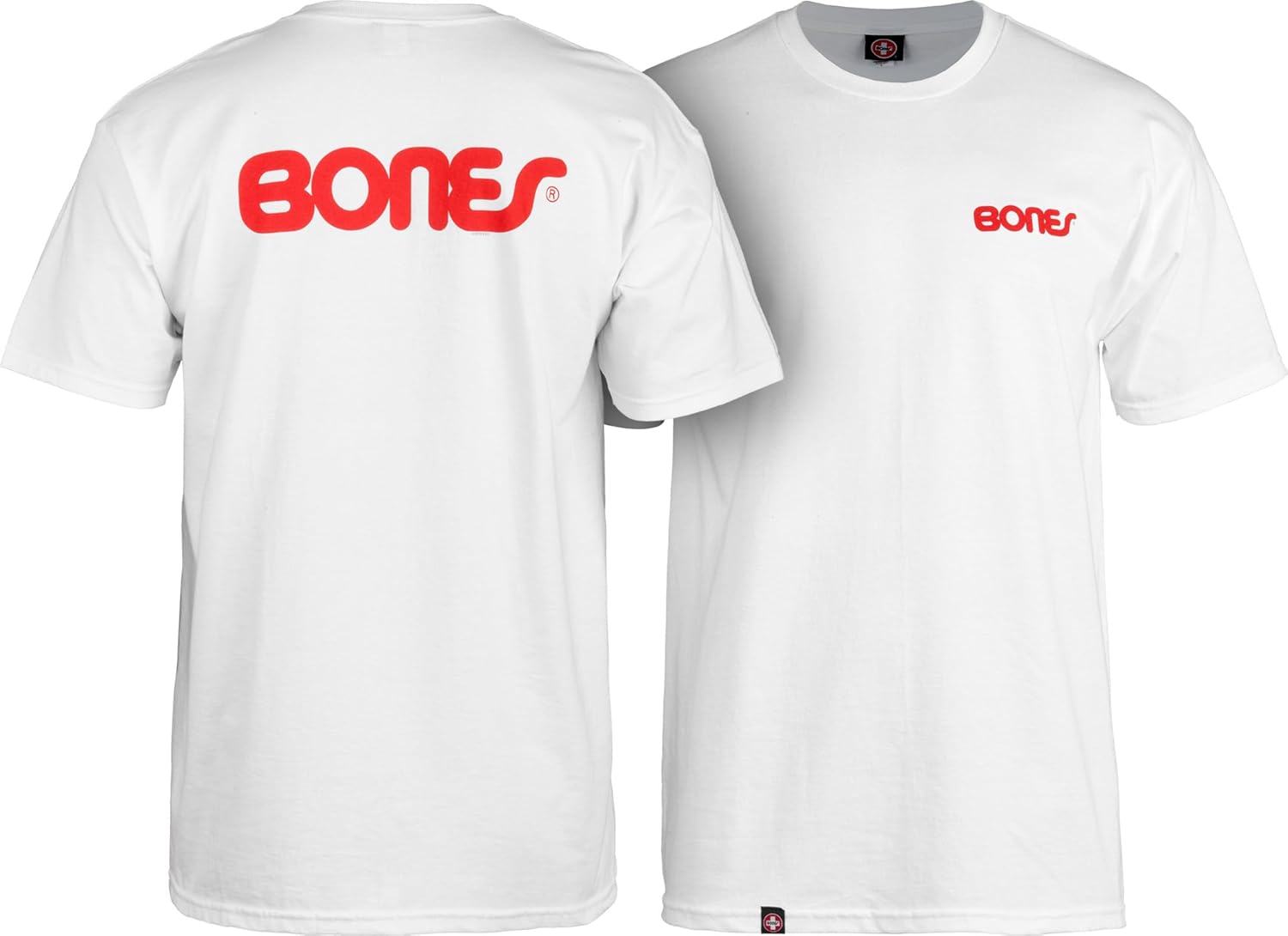 Bones Bearings Swiss Text White T-Shirt