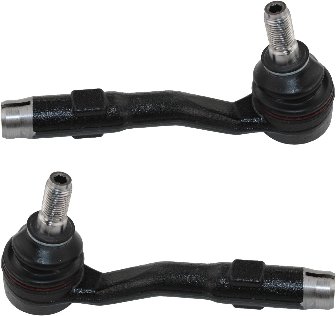 Set Front Left LH & Right RH Outer Forged Steel Steering Tie Rod Ends Pair (2 Pieces) For BMW E60 E61 525xi 528i xDrive 530xi 535i xDrive 535xi AWD