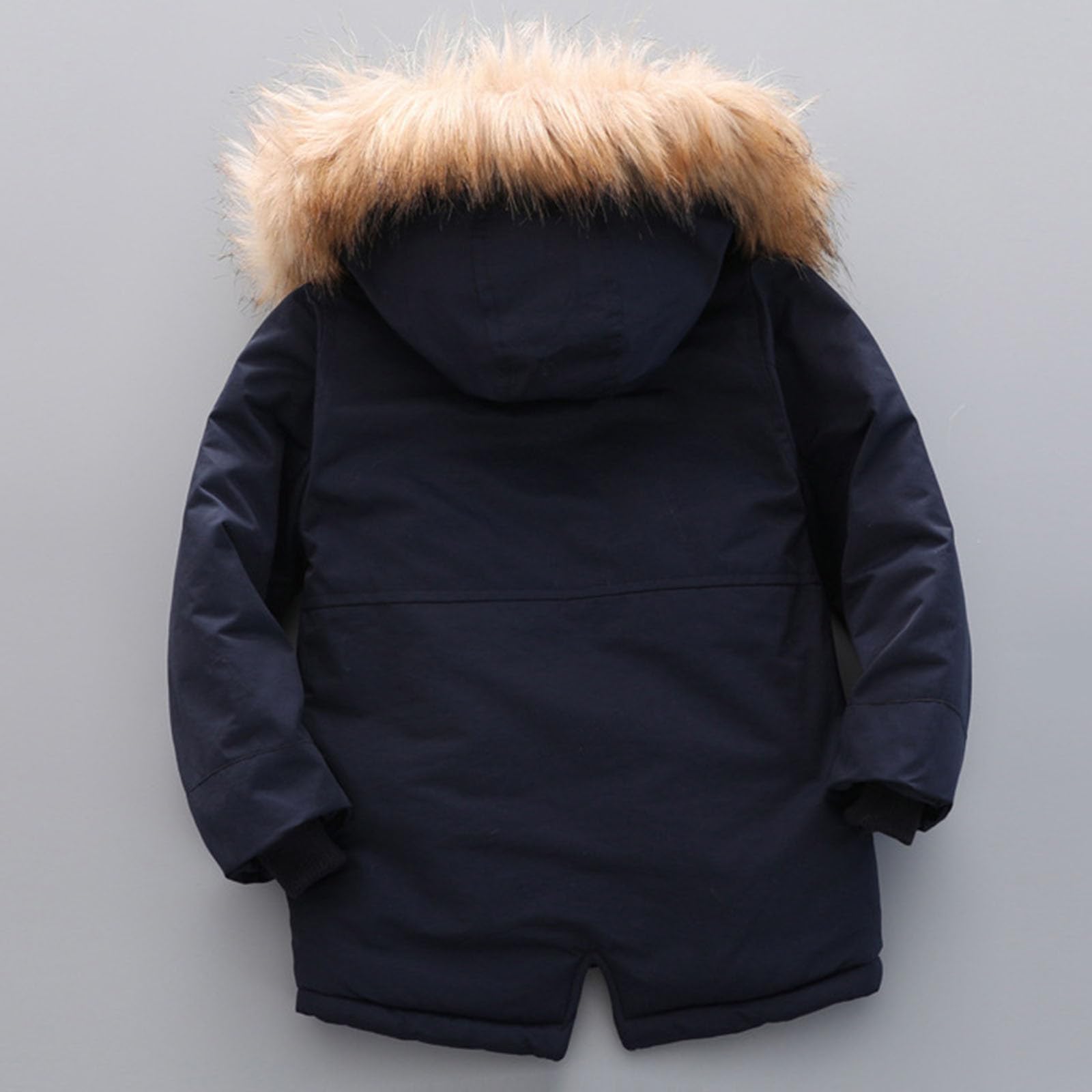 Winterjacke Jungen Daunenjacke Kinder Baumwolle Mantel Classic Wintermantel Casual Jacken Reißverschluss Puffer Jacket Coole Kapuzenjacke Thermal Daunenmantel Mode Outdoorjacke Thermojacke