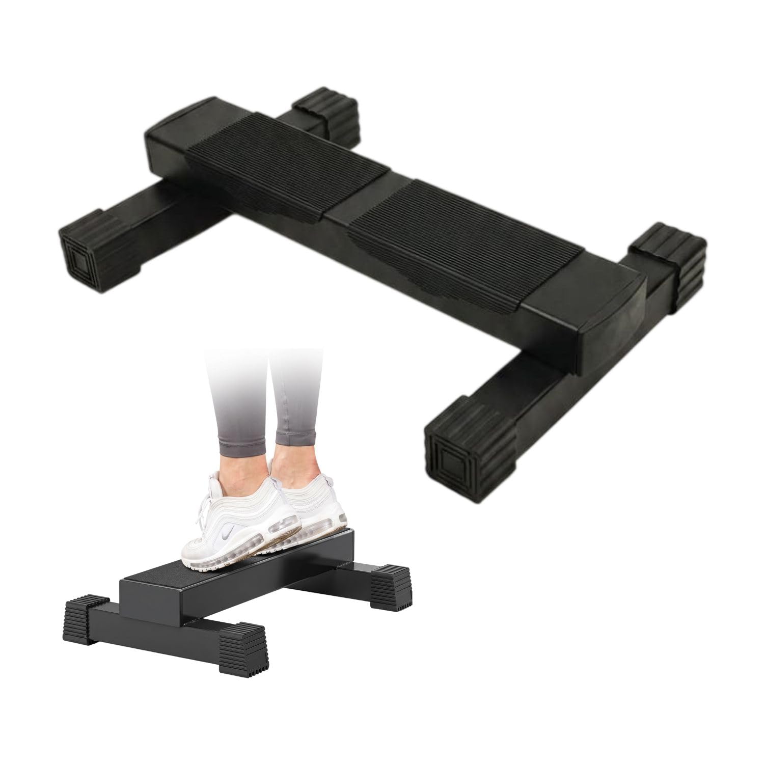 Heavy Duty Iron Calf Raise Block | Non-Slip Aerobic Stepper for Standing Calf Raises | Foot Stretch Wedge Platform | Home Gym Leg Strength Training Equipment-picture-10