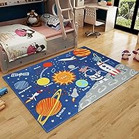 HUAHOO Outer Space Kids Rug