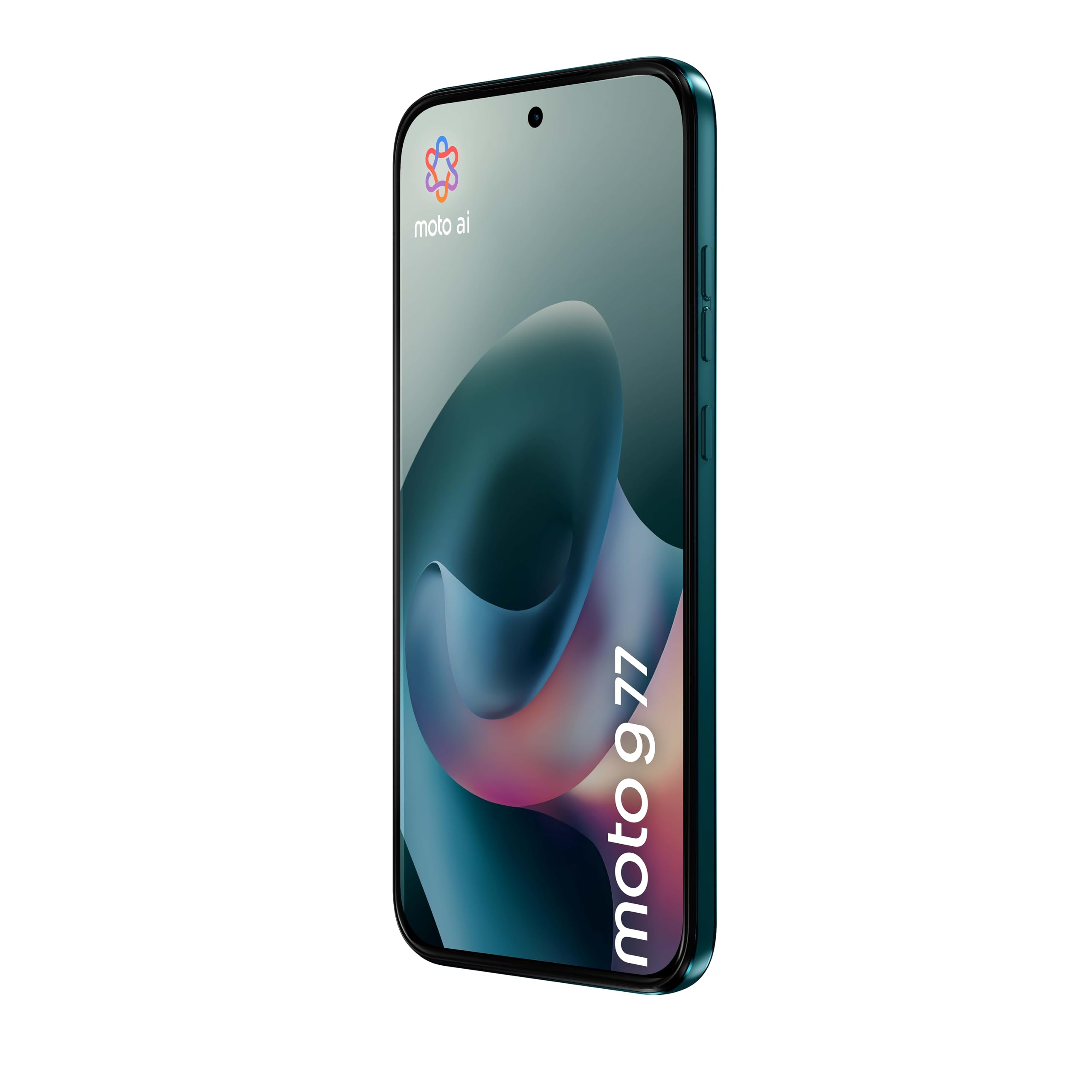 Motorola moto g77 con 3 anni di garanzia (8/256GB, Fotocamera 108+8MP+flicker sensor, Display 6.78" pOLED 120Hz, 5100mAh, MediaTek Dimensity 6400, Android 16), Shaded Spruce