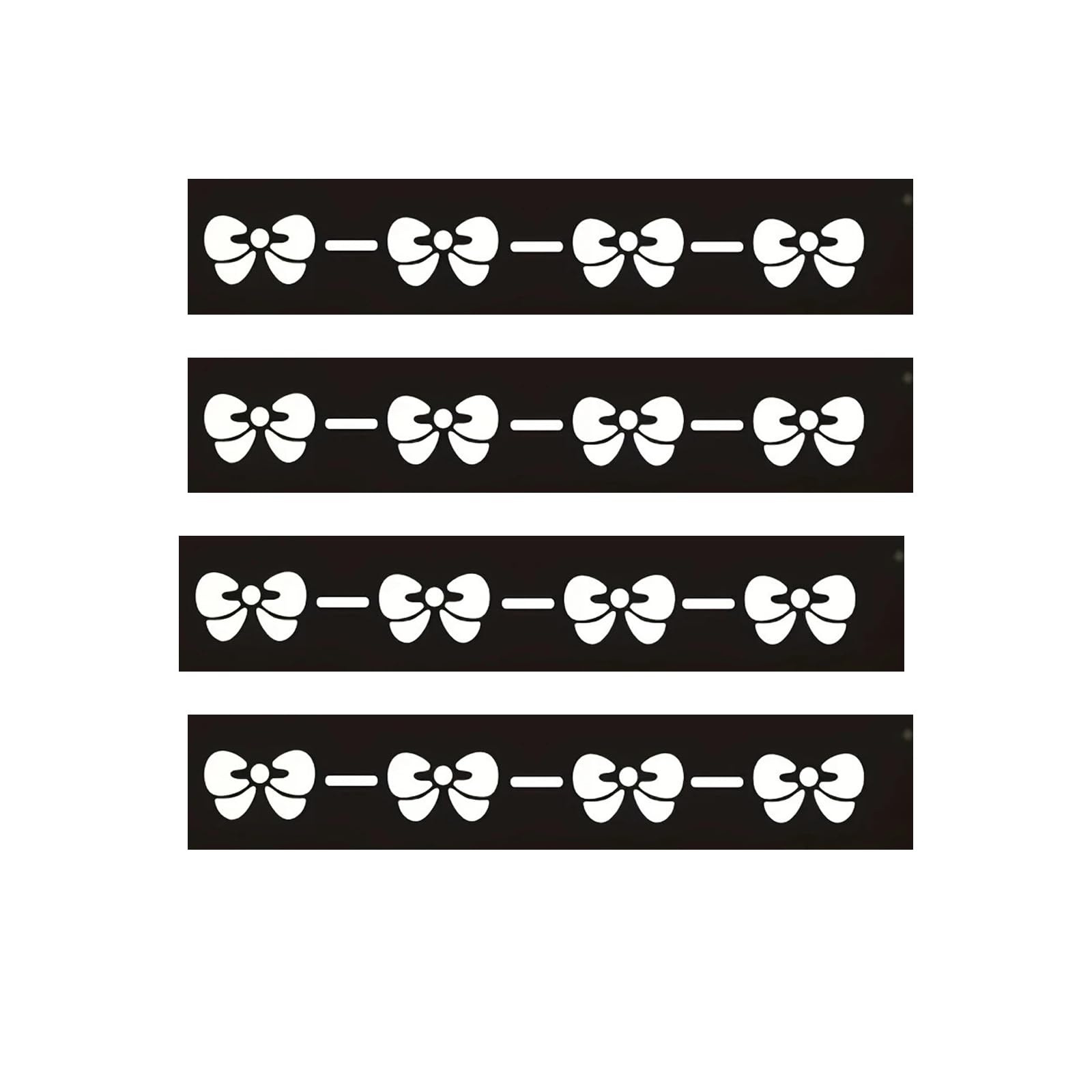 BWANGIAO Eye Catching Elegant Bowknot Car Mirroring Decoration Sticker Decals Accessory For Vehicle Window Body Decoration 4pieces