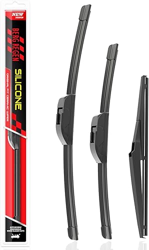 Miniatura 10 de Juego de limpiaparabrisas de silicona de 26, 18 y 14 pulgadas, repuesto para Jeep Cherokee 2021, 2020, 2019, 2018, 2017, 2015, 2014 y más