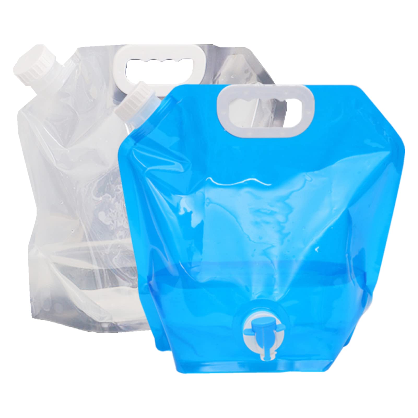 Portable Folding Water Bag With Faucet, Outdoor Water Storage Water Bag, No Leakage Can Be Frozen, Suitable For Camping, Picnic, Barbecue, Hurricane, Flood, Earthquake Combination Of 10l Faucet