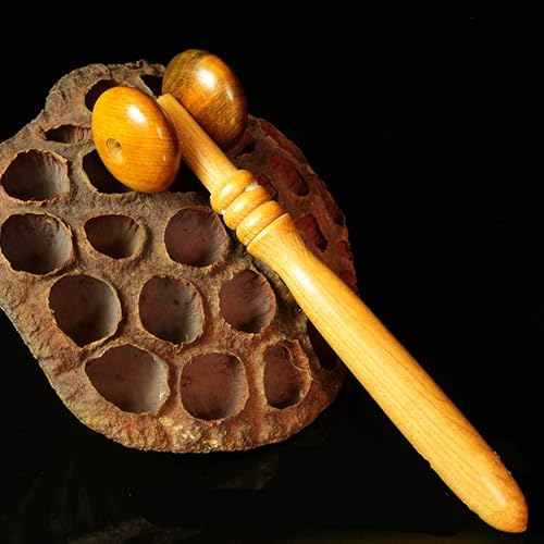 Miniatura 4 de DOITOOL 4 herramientas de masaje de terapia de madera FOI cara profesional duradera herramienta de mensajero de nariz rodillo de masaje de madera