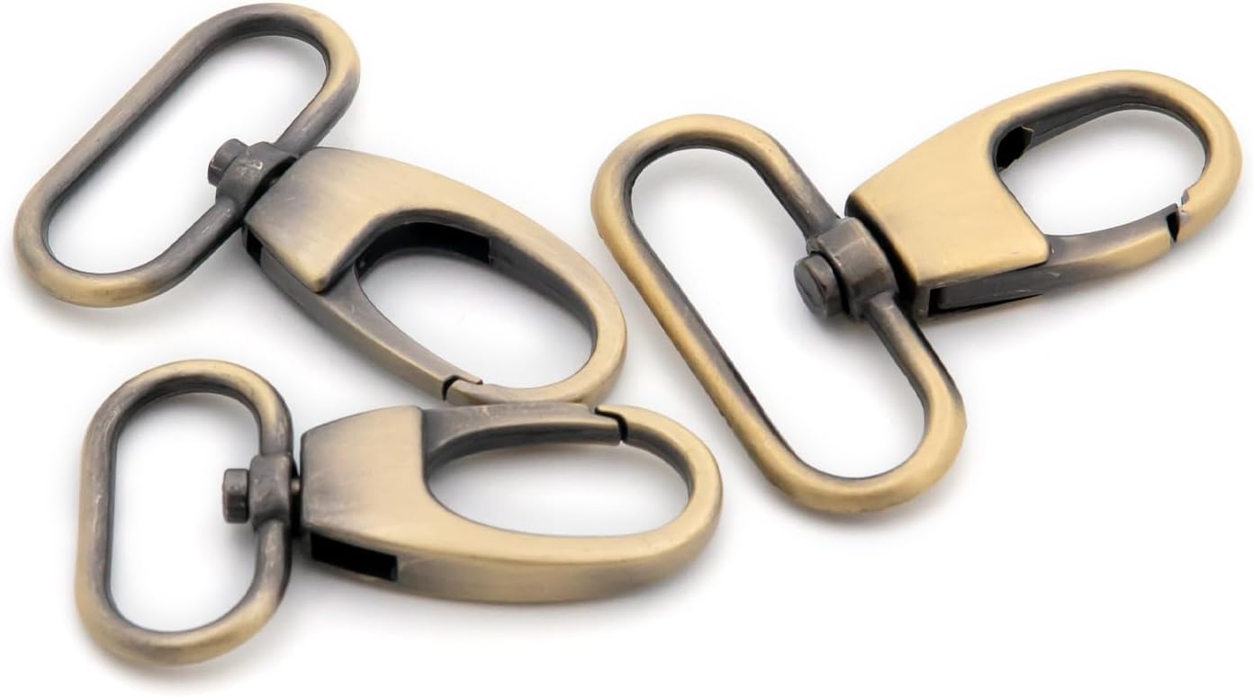 Swivel Snap Hook, 10 PCS Gate Lobster Claw Clasp for Purse Bags Sewing Accessories (Gunmetal,1") - Image 3