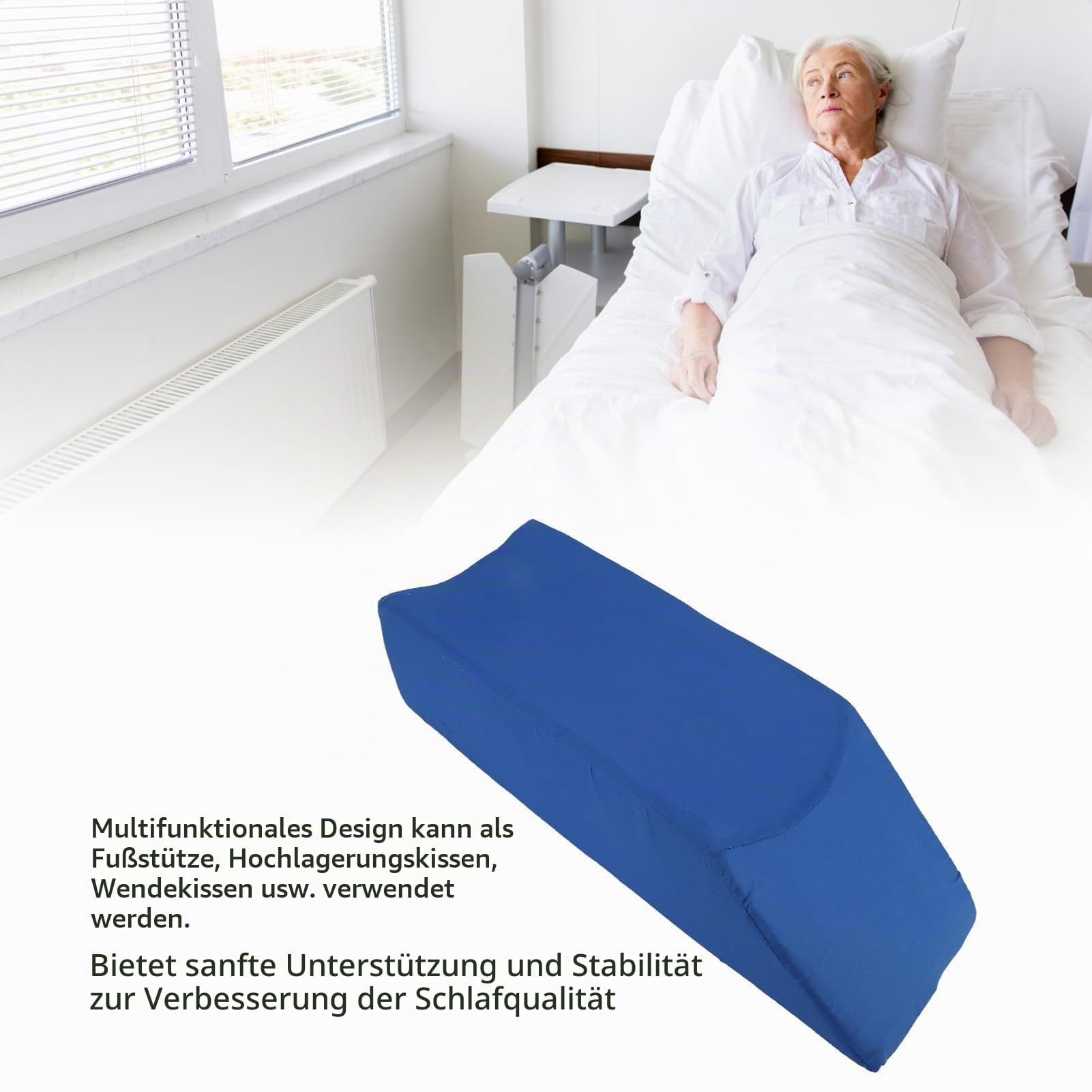 Beinhochlagerungskissen aus Memory-Schaumstoff Zum Schlafen, Lesen, Ausruhen, für Operationen, Verletzungen, Lindert Rücken-, Hüft- und Knieschmerzen, Verbessert die Durchblutung