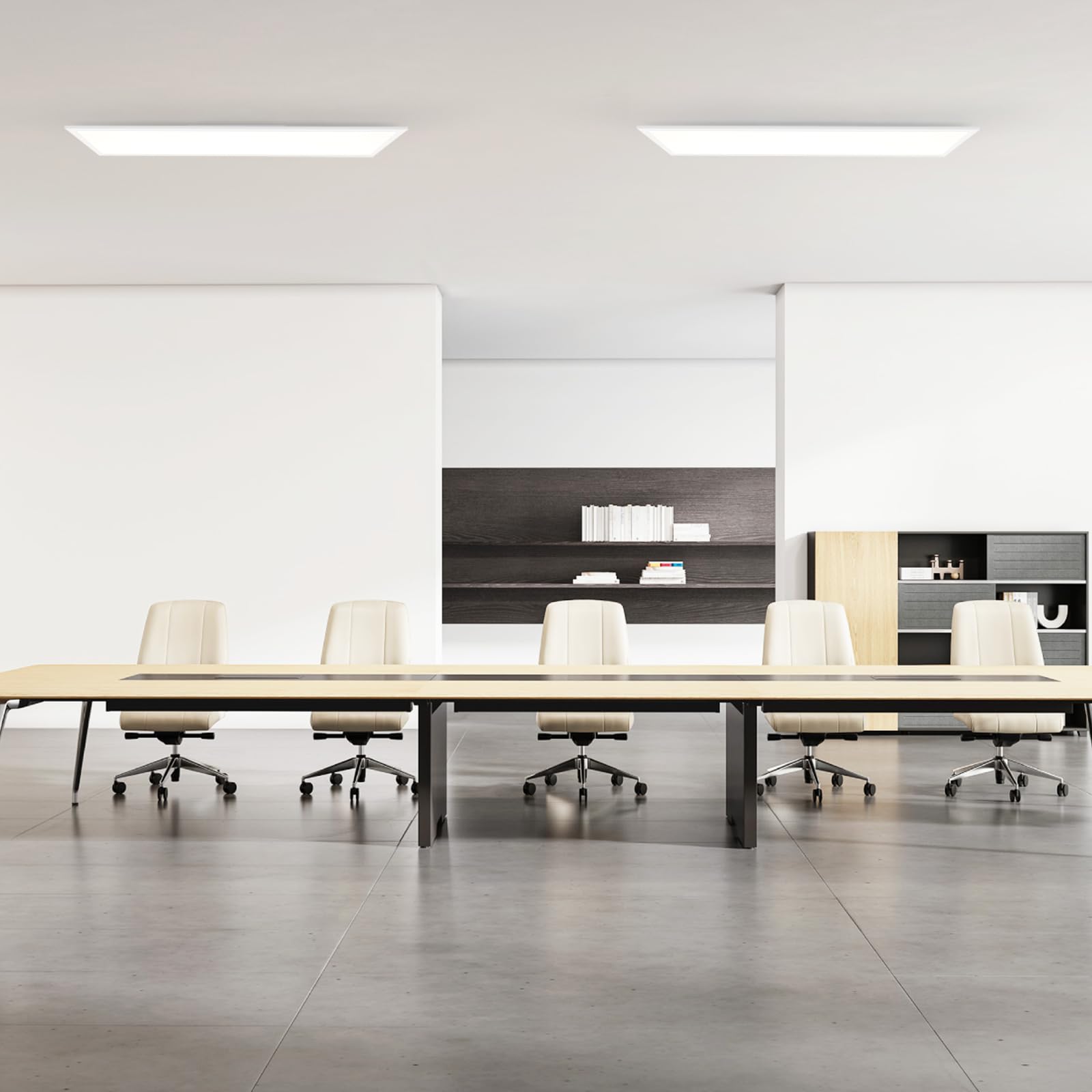 ZMH LED Panel Deckenleuchte 120x30cm -Flach Deckenlampe Lang Rechteckig Deckenpanel Dimmbar Weiße 40W Tageslichtlampe mit Fernbedienung für Büro Küche Flur Wohnzimmer Schlafzimmer