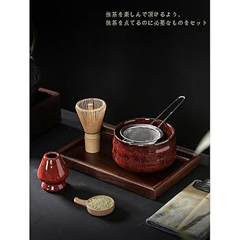 Amazon｜Foxace 抹茶セット 茶道具 7点セット 抹茶茶碗 百本立