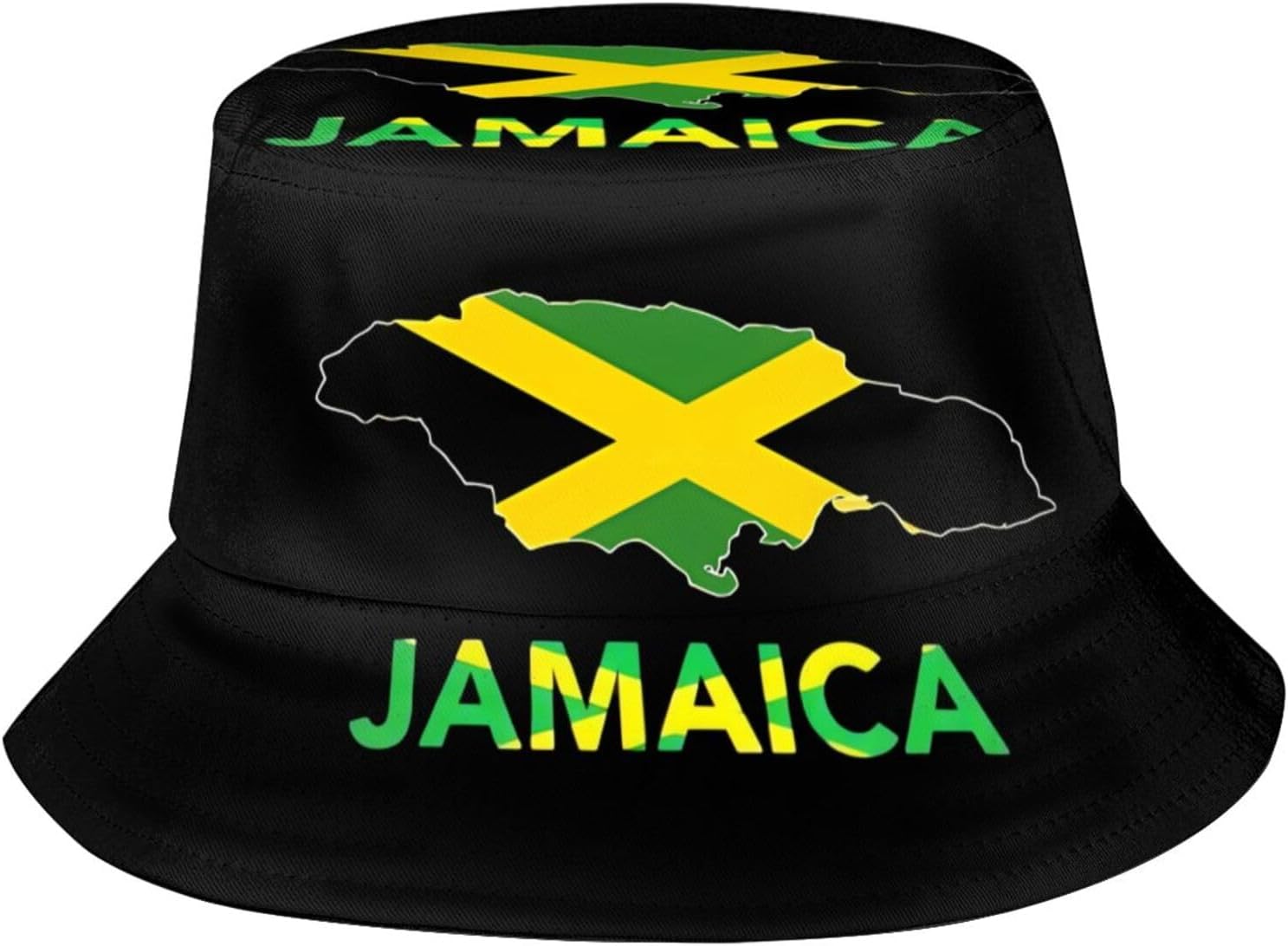 Jamaica Bucket Hat for Men Women, Unisex Jamaica Flag Hat Outdoor Beach Sun Hat Summer Fisherman Cap
