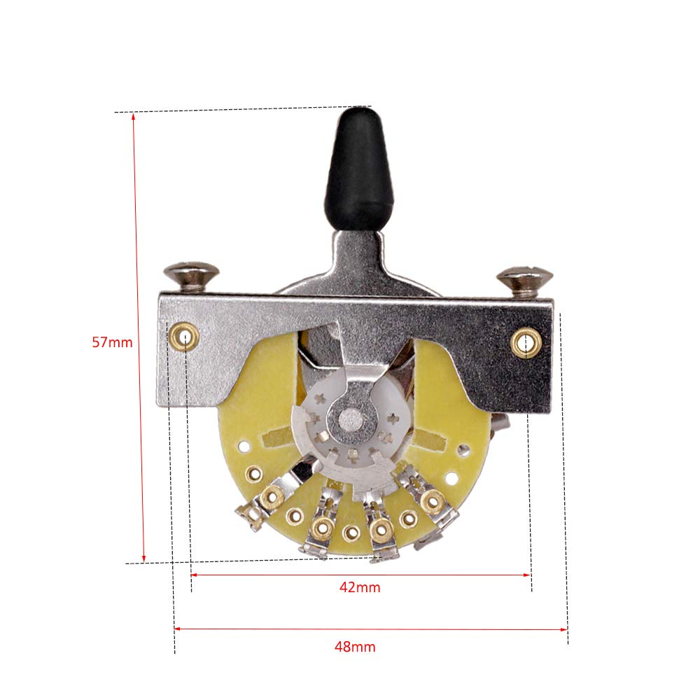 Przełącznik gitarowy Vintage Style 3-Way Guitar Switch 3-pozycyjny Pickup Selector do gitar elektrycznych TL ze śrubami mocującymi