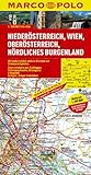 MARCO POLO Karte Niederösterreich, Wien, Oberösterreich, Nördliches Burgenland 1:200.000 (MARCO POLO Karten 1:200.000)