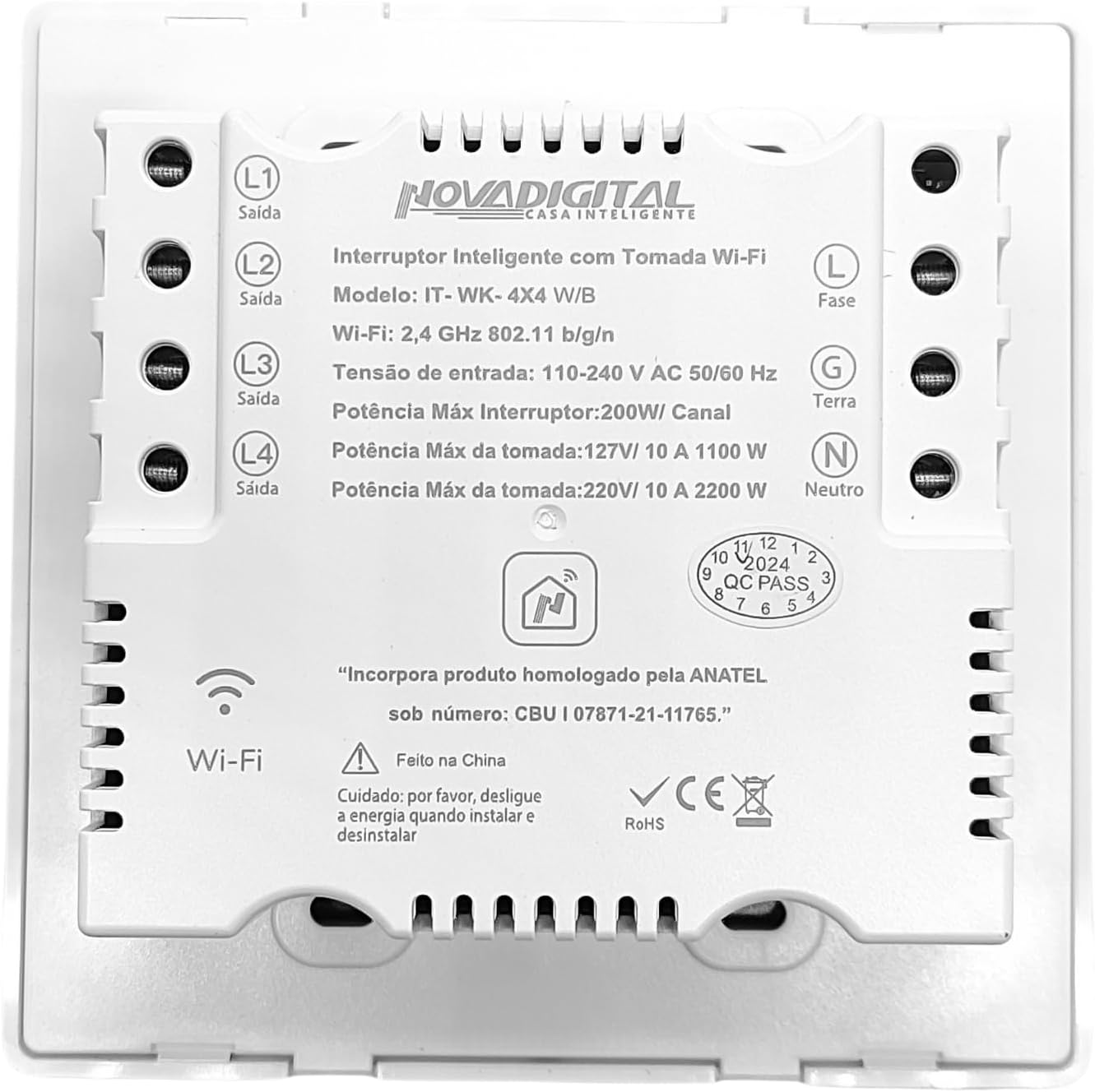Interruptor Inteligente Wi-Fi 4 Teclas: Review Após 30 Dias de Uso