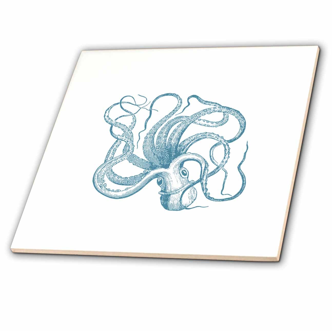 Amazon.co.jp: PSビーチ – ブルーOctopus Nauticalヴィンテージ