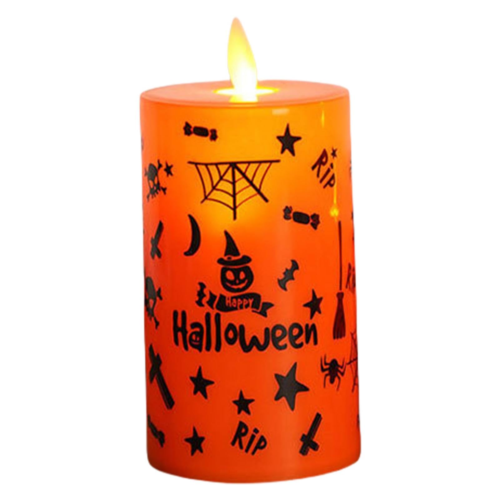 Amazon.co.jp: ハロウィンライトアップキャンドル - ちらつく炎の