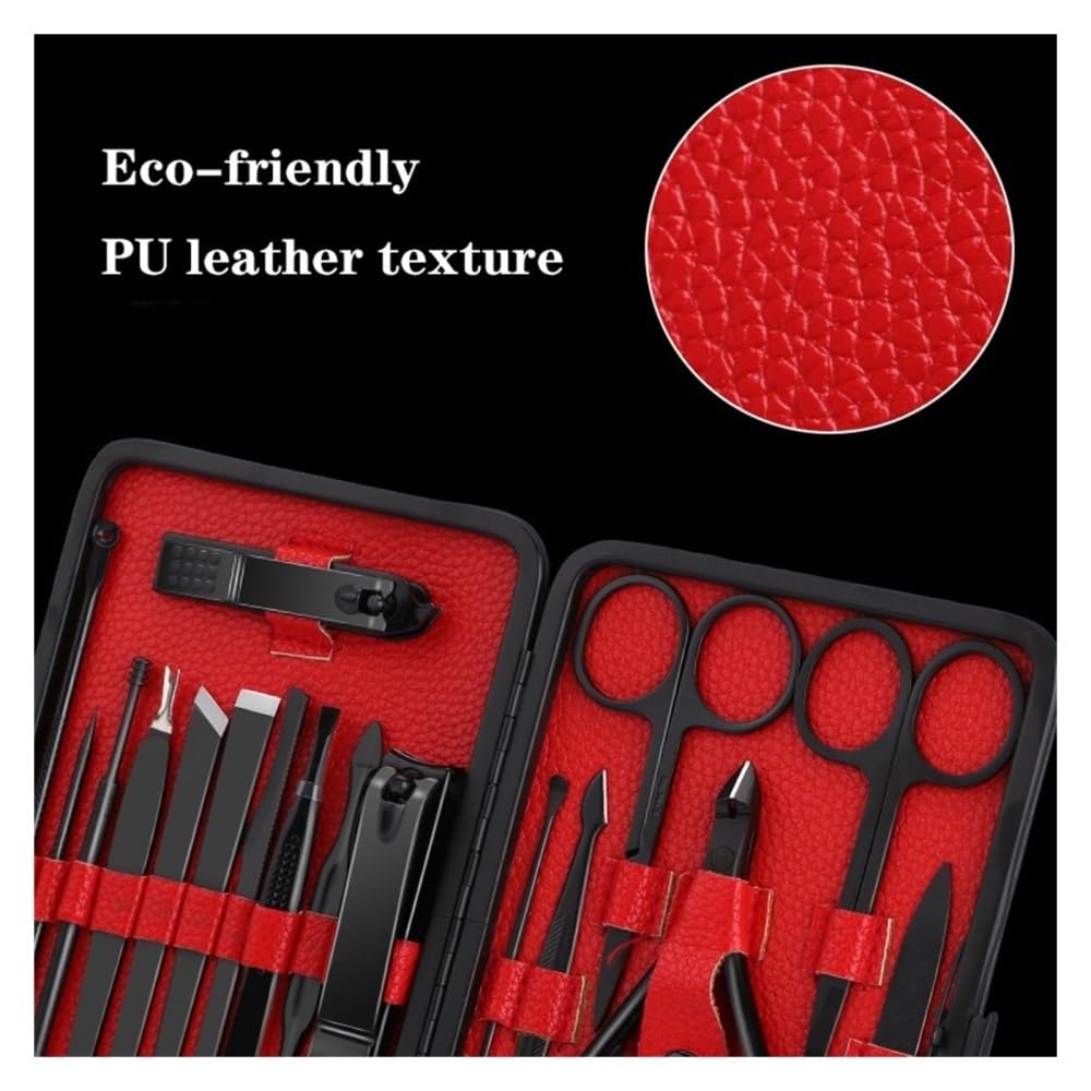 Stainless Steel Nail Care Set, Professional Manicure & Pedicure Kit for Men Women, Obcinacz do paznokci