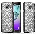 Produktbild Cadorabo Samsung Galaxy A3 2016 Hardcase Hülle in SCHWARZ Blumen Paisley Henna Design Schutzhülle  Handyhülle Bumper Back Case Cover