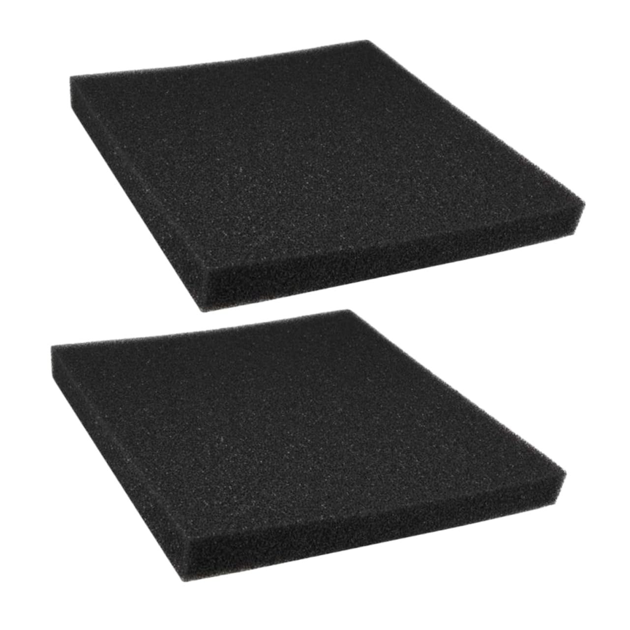 POPETPOP 2 Láminas de Filtro de Algodón Negro para Acuario, Accesorio para Tanque de Peces, Adecuado para Uso en Hogar y Tienda