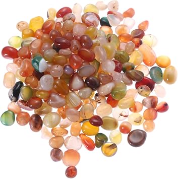 COLLBATH Natural Rounded Fish Tank Stones 500g Decorative Riverstones