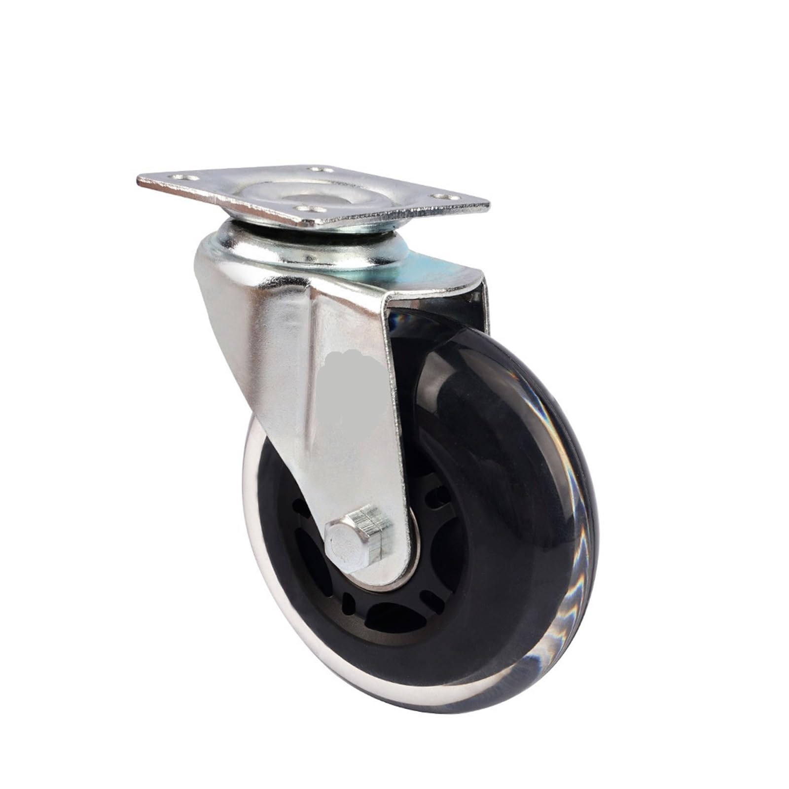MXXDMOPD 1 Piece 3 inch PU casters Polyurethane Transparent Furniture Office SJB920-420A