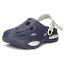 Kraasa Glide Gear Men's Eva Casual Clogs for Everyday use | Sandals with Adjustable Back Strap | Lightweight, Comfortable Bluegrey UK 8 gallery image